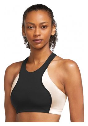 Brassière Femme Nike Yoga Dri-Fit Swoosh Noir Blanc