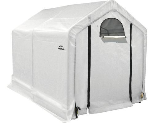 ShelterLogic foliekas inclusief stormankers, plank 180 x 240 cm wit