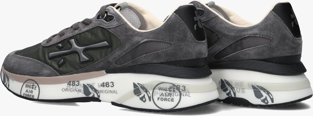 grijze premiata lage sneakers moerun