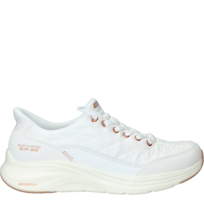 Skechers Skechers Slip-Ins Contour Foam Cozy Fit Sneakers Wit Dames