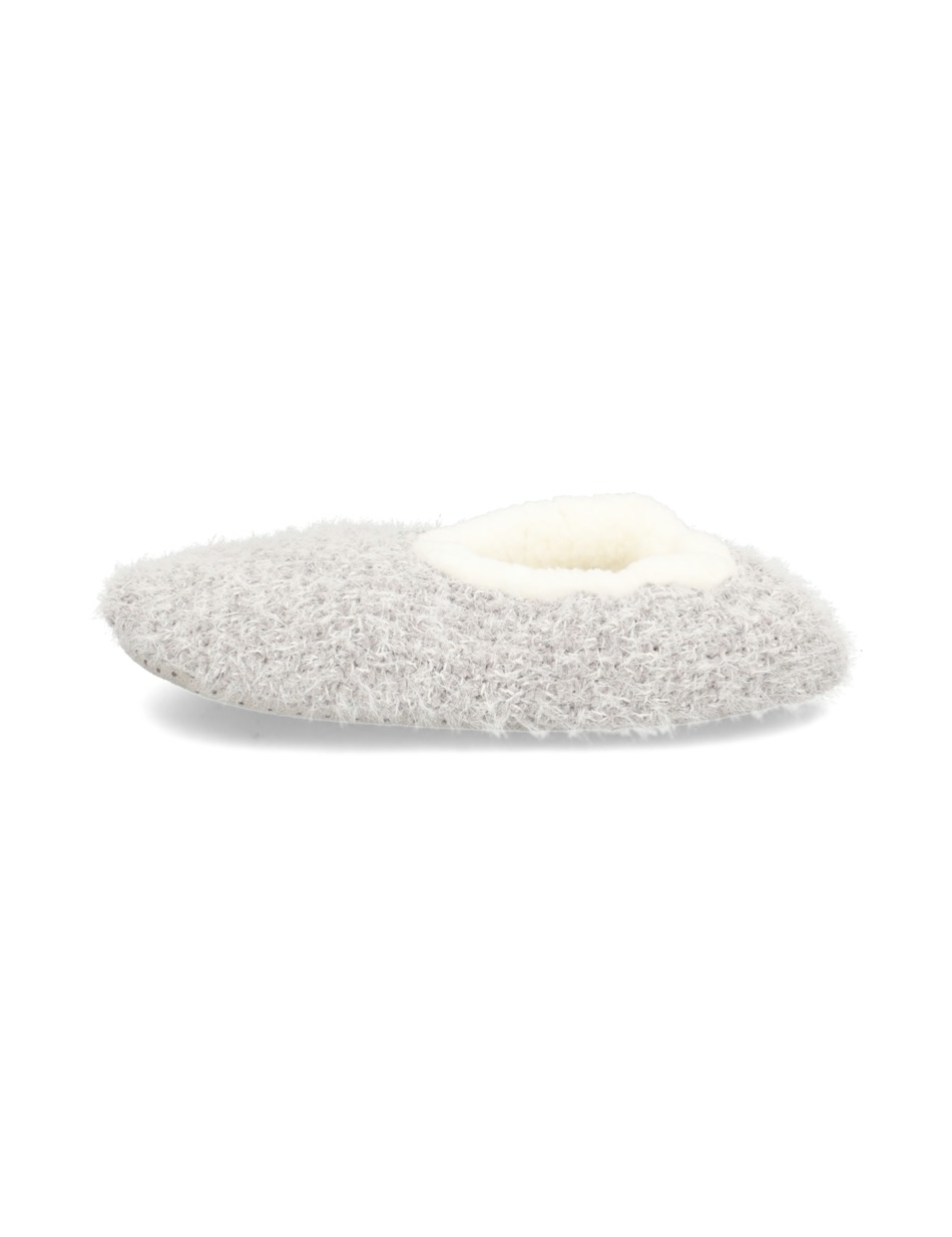 CHENILLE WITH FAKE FUR SLIPPERS 1P