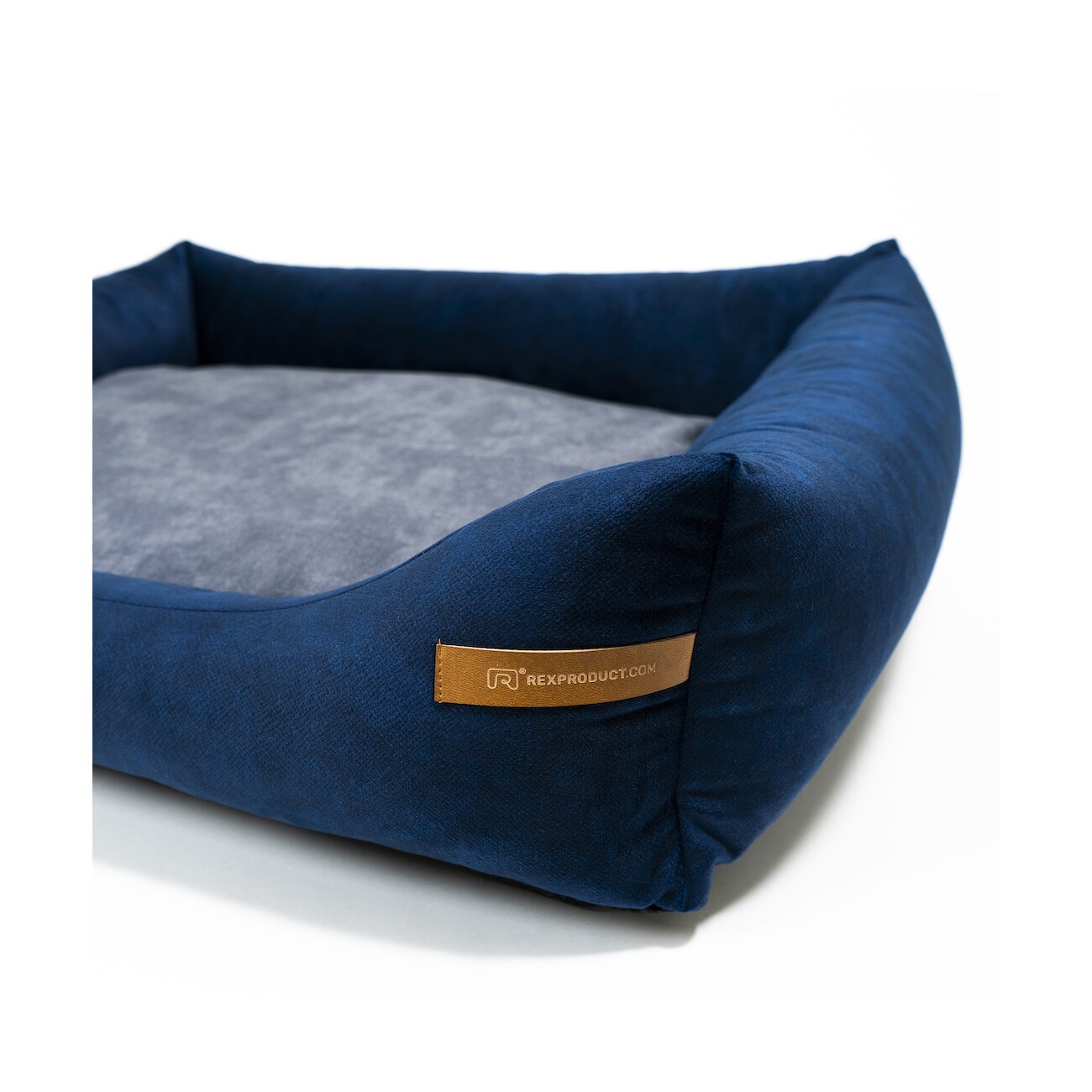 Rexproduct SoftColor Bett Dunkelblau graphit/nature S