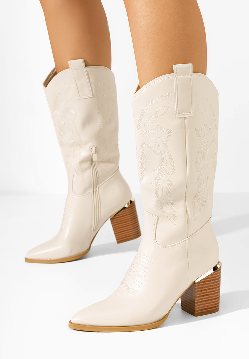 Santiag femme beige Galice