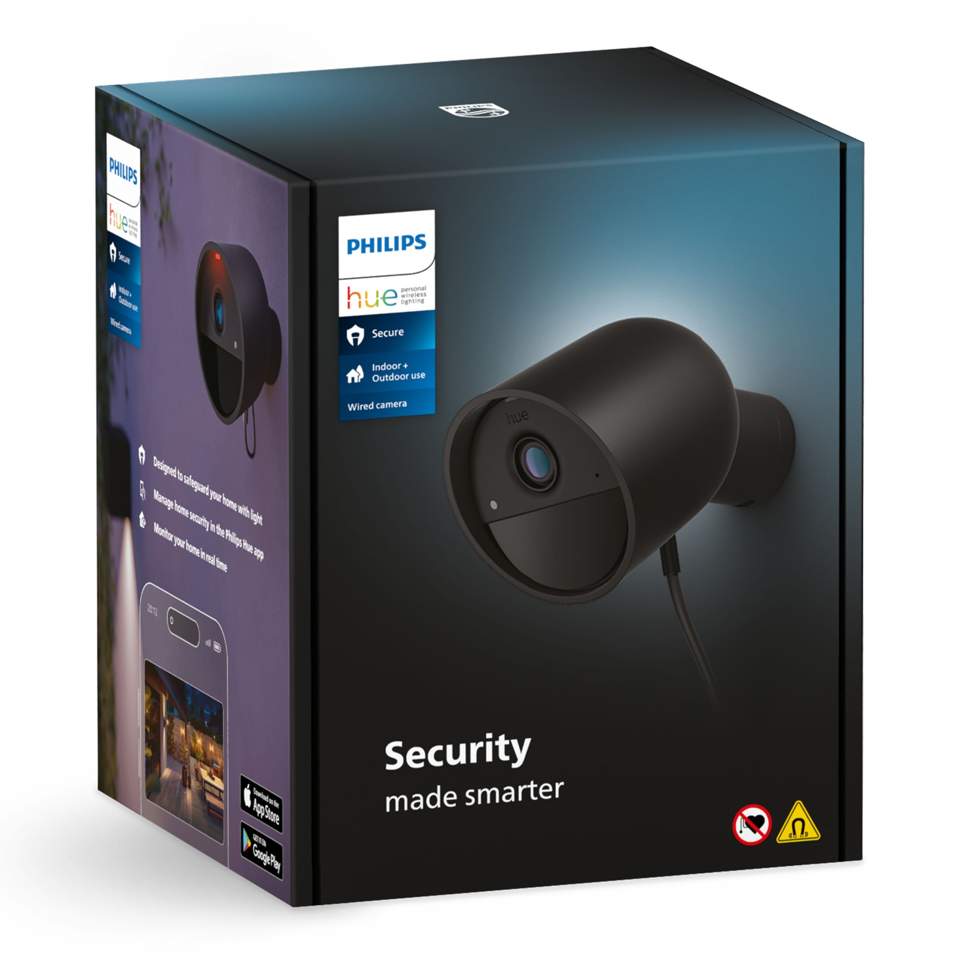 Philips Hue Secure Wired Cam Svart