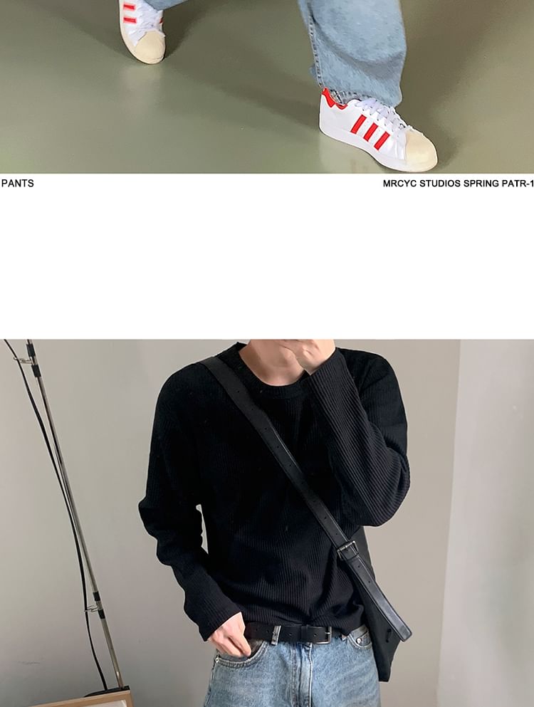 MRCYC - Mid Rise Washed Wide Leg Jeans