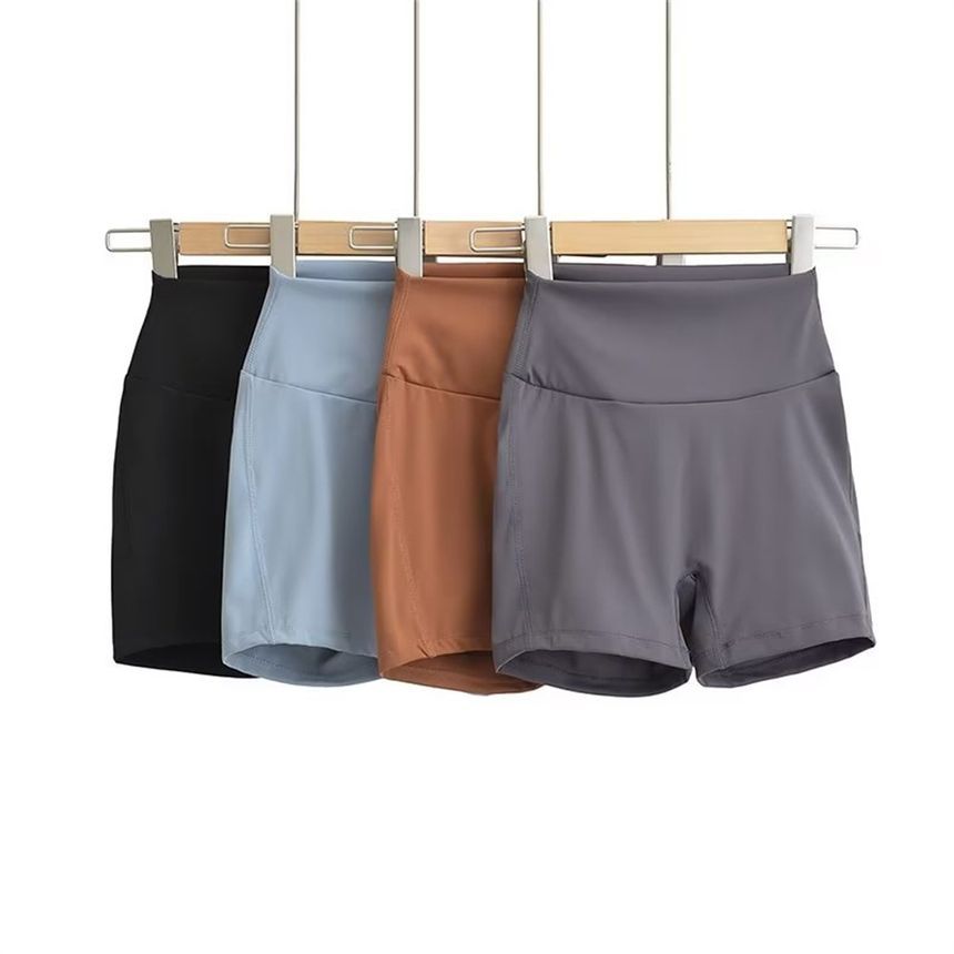 Faiar - Hoge taille effen shorts