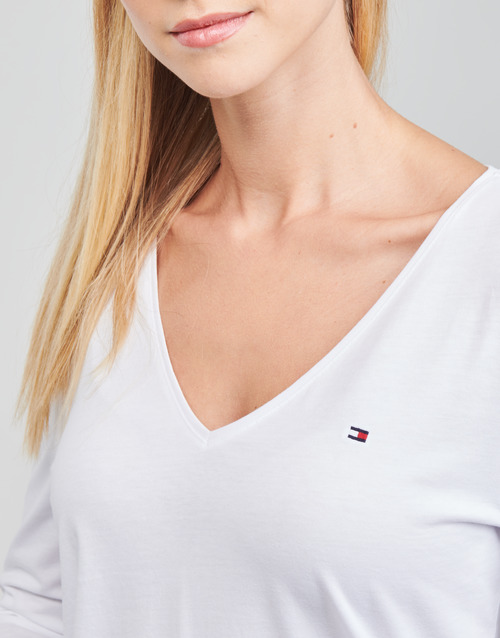 Tommy Hilfiger - REGULAR CLASSIC V-NK TOP LS - Blanc