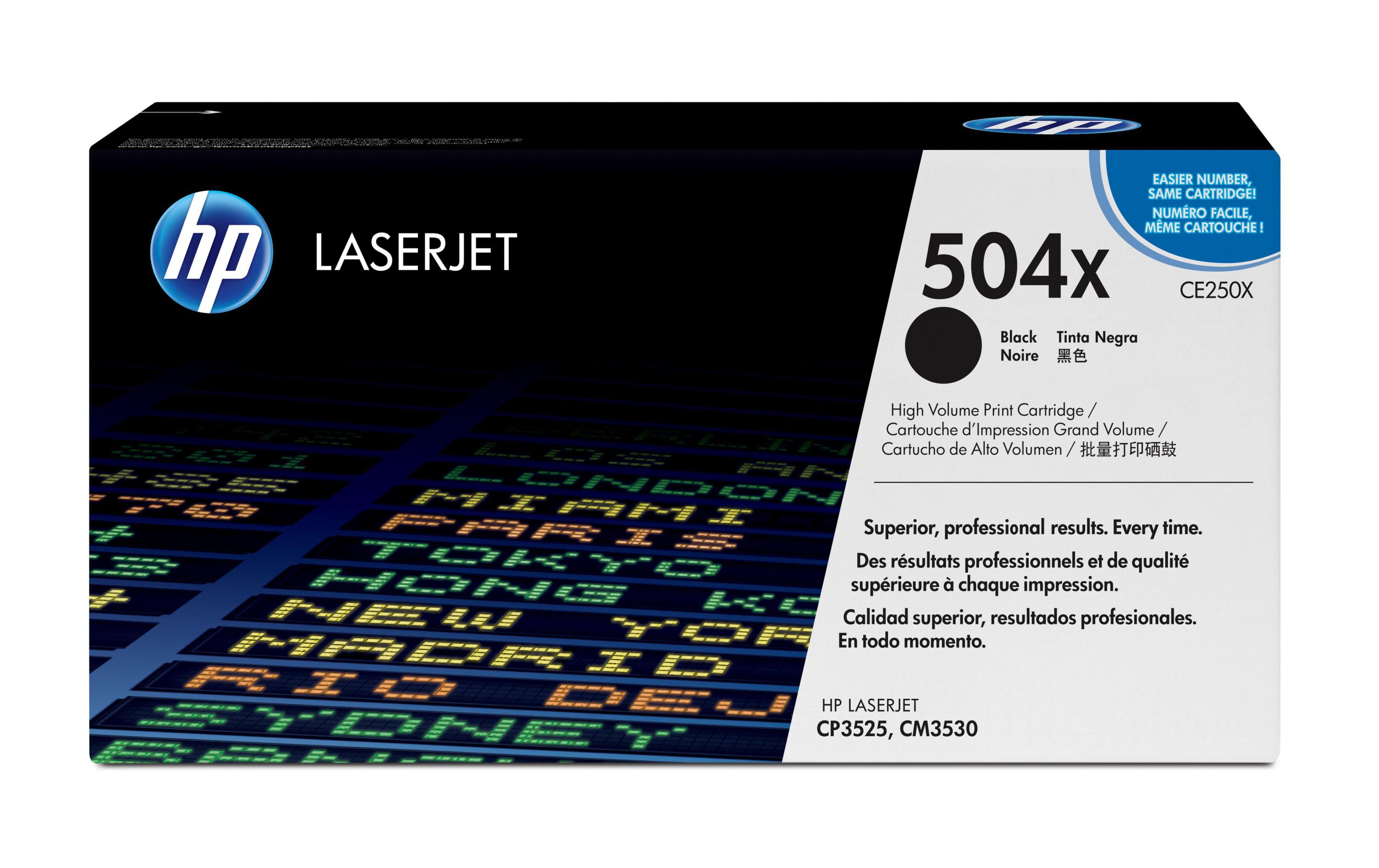 Toner Nr. 504X (CE250X) Black<br>Tonerkartusche