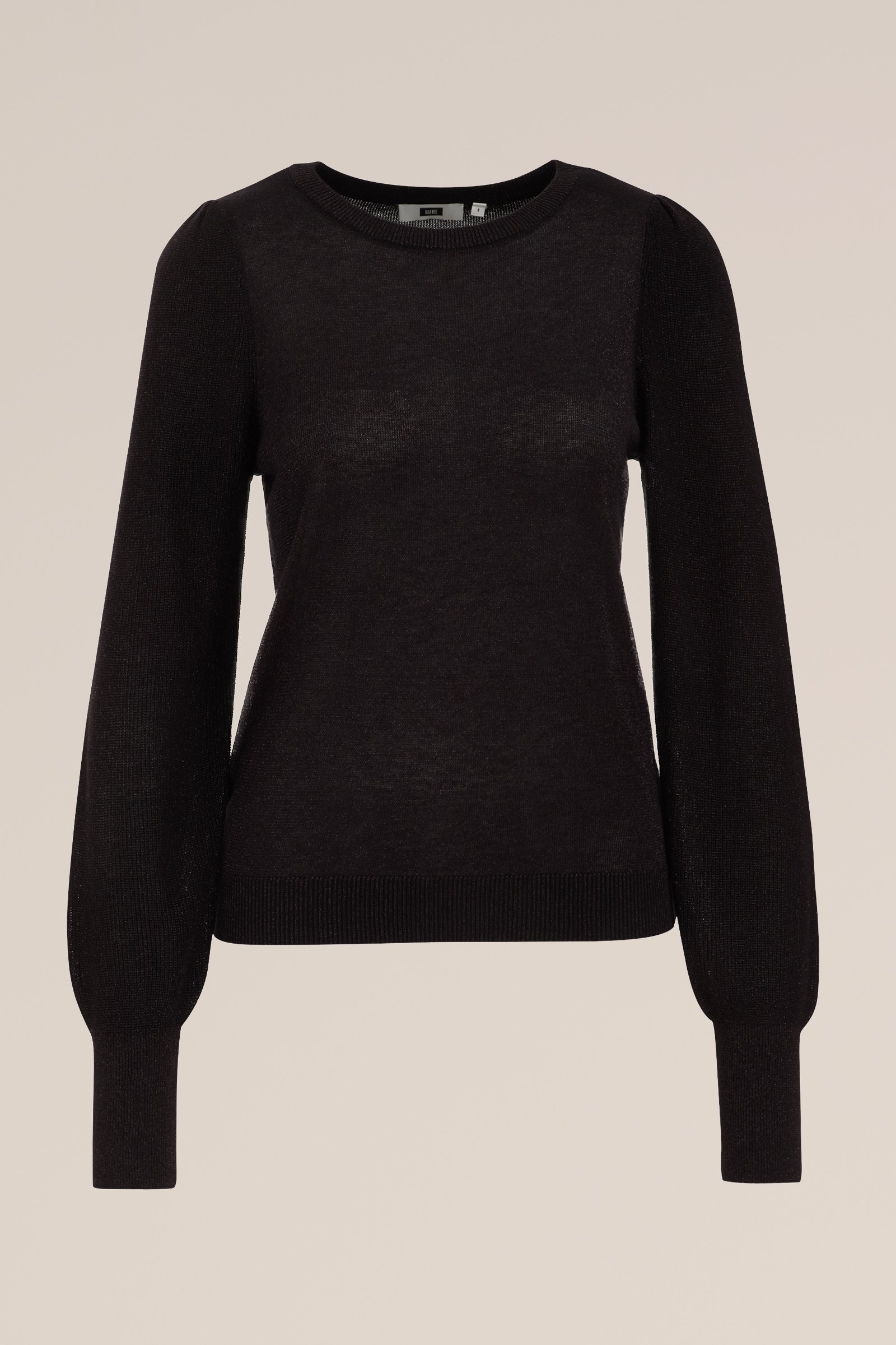 trui met glittergaren WE Fashion Zwart