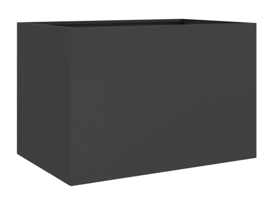 Jardinière noir 62x47x46 cm acier laminé à froid