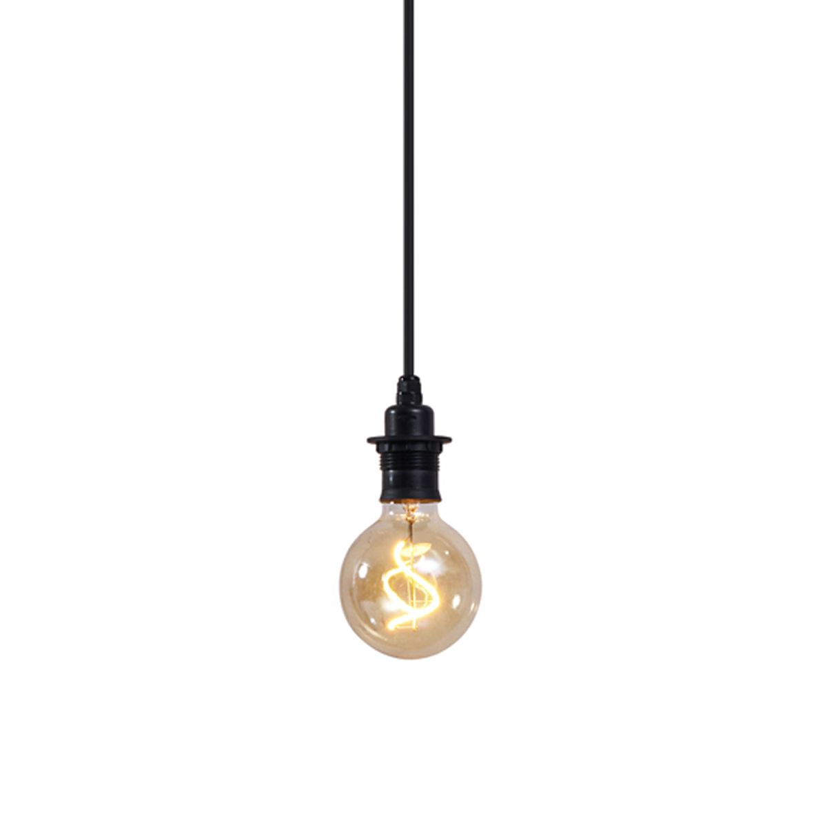 Buiten hanglamp zwart IP44 - Cava