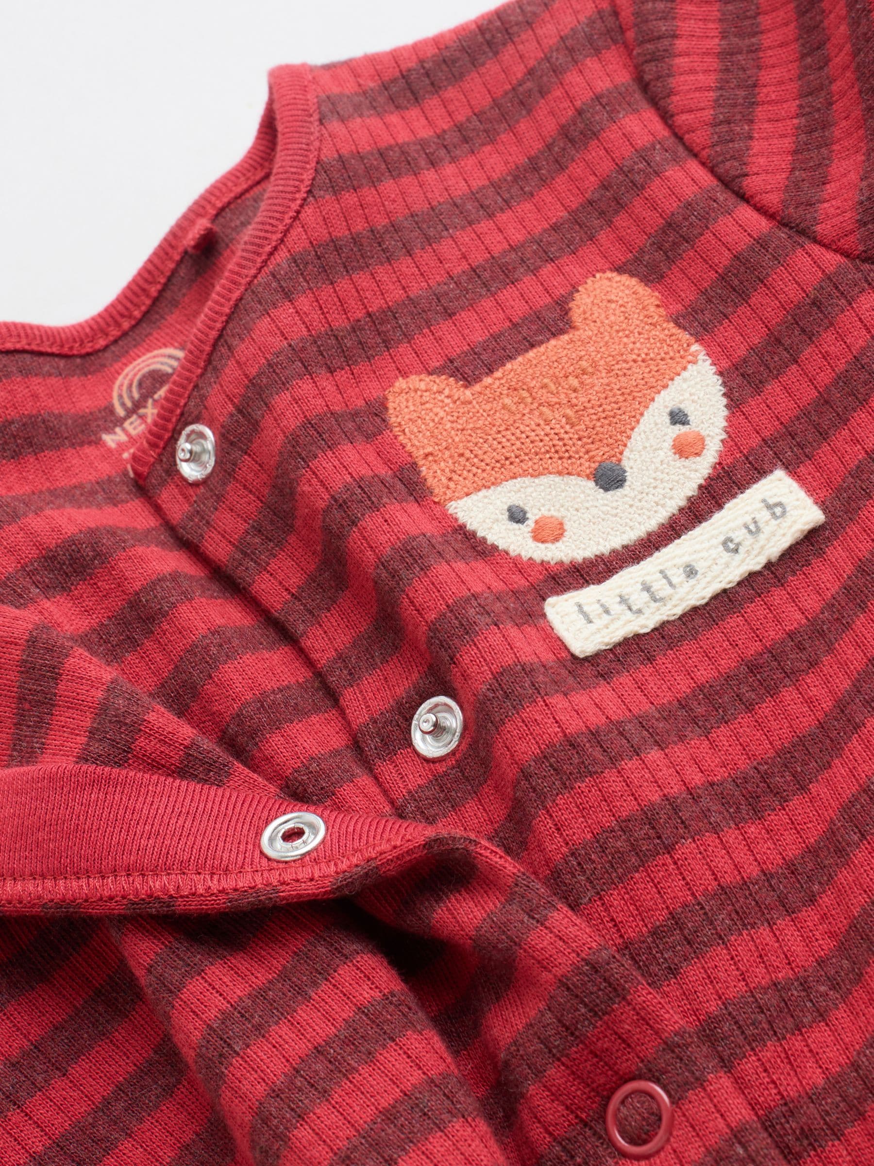 Oranje - Babypyjama met strepen (0mnd-2jr)