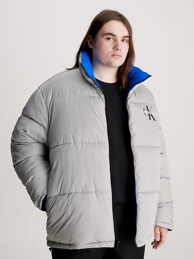 Jaqueta acolchoada reversível estilo anos 90