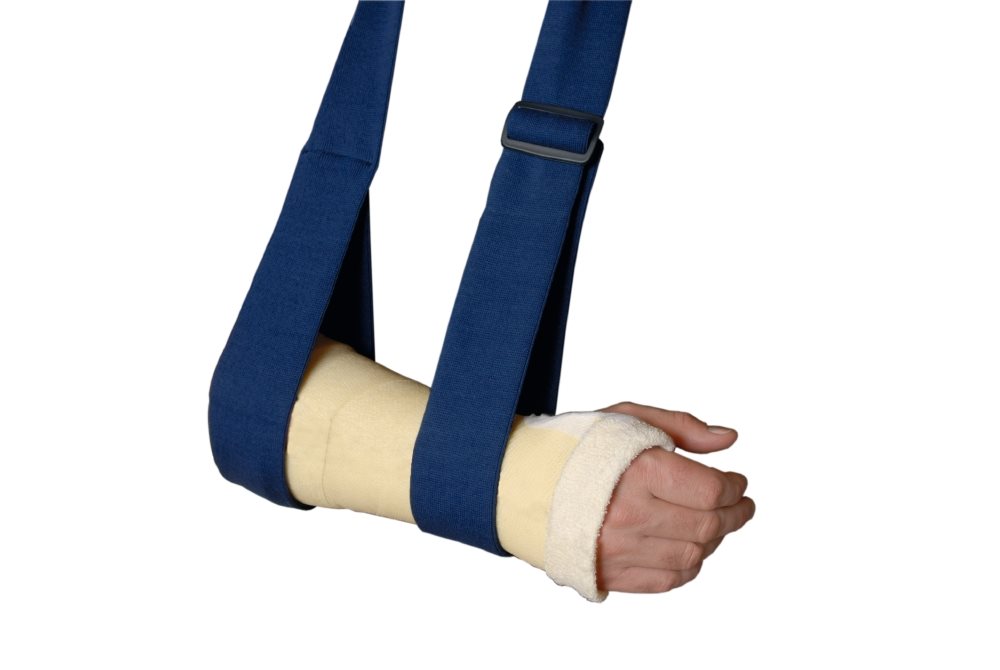 TOBLER Armtragegurt<br>1 Stück, Beutel, 6cmx170cm, blau