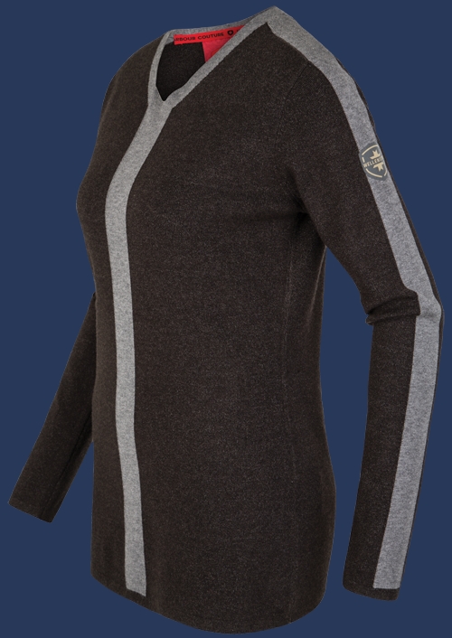 Damen Pullover 013 KoNitH, Anthracite/Ashgrey
