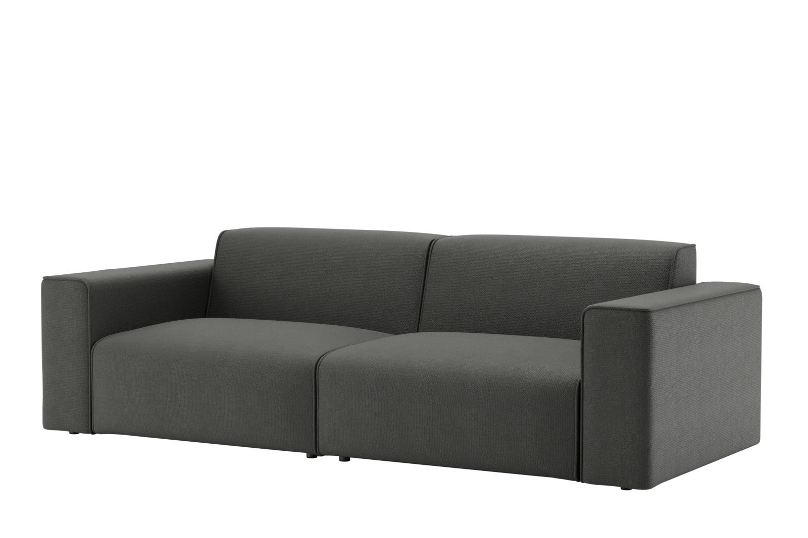 Enjoy 3-seter Tekstil Mito 169 Antracite med sorte ben