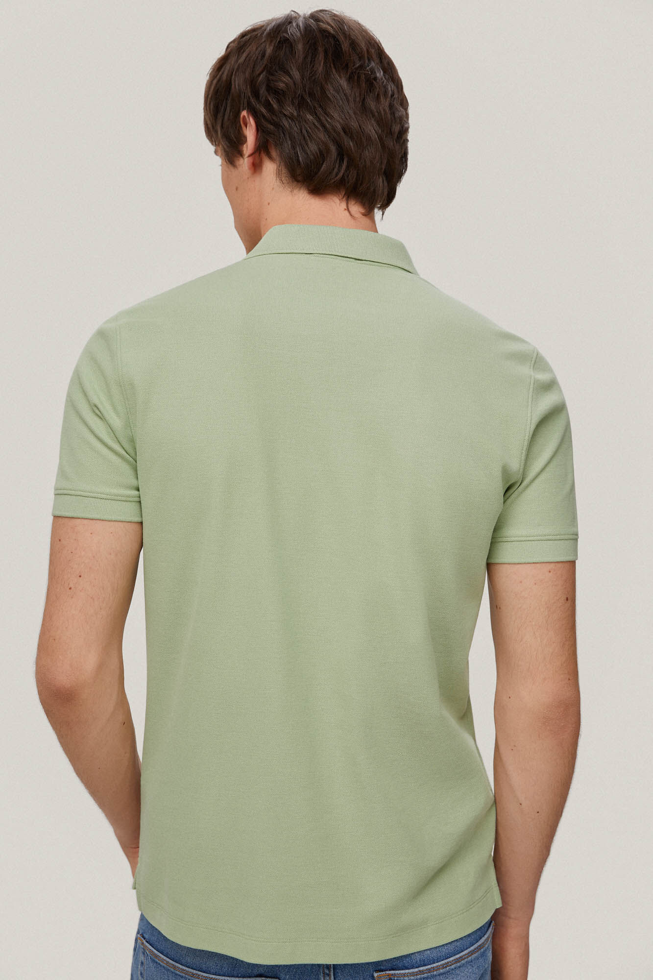 Camisa polo slim fit anti-odor - Verde
