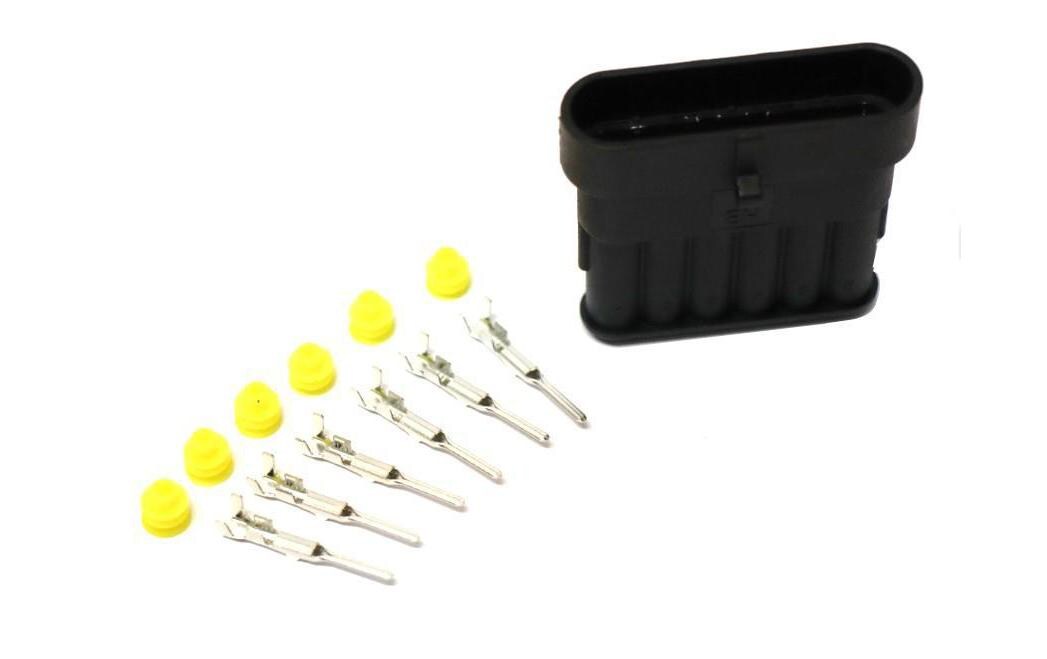 Buchsengehäuse WP SS-Stecker 6-fachStecker und Buchsengehäuse