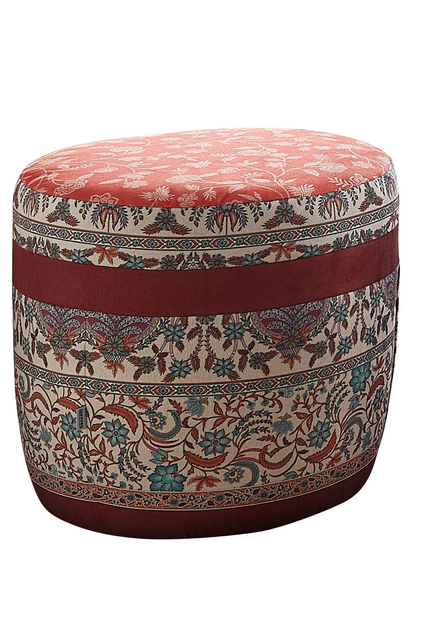 SCHRÖNO Pouf MURANO rot-grau
