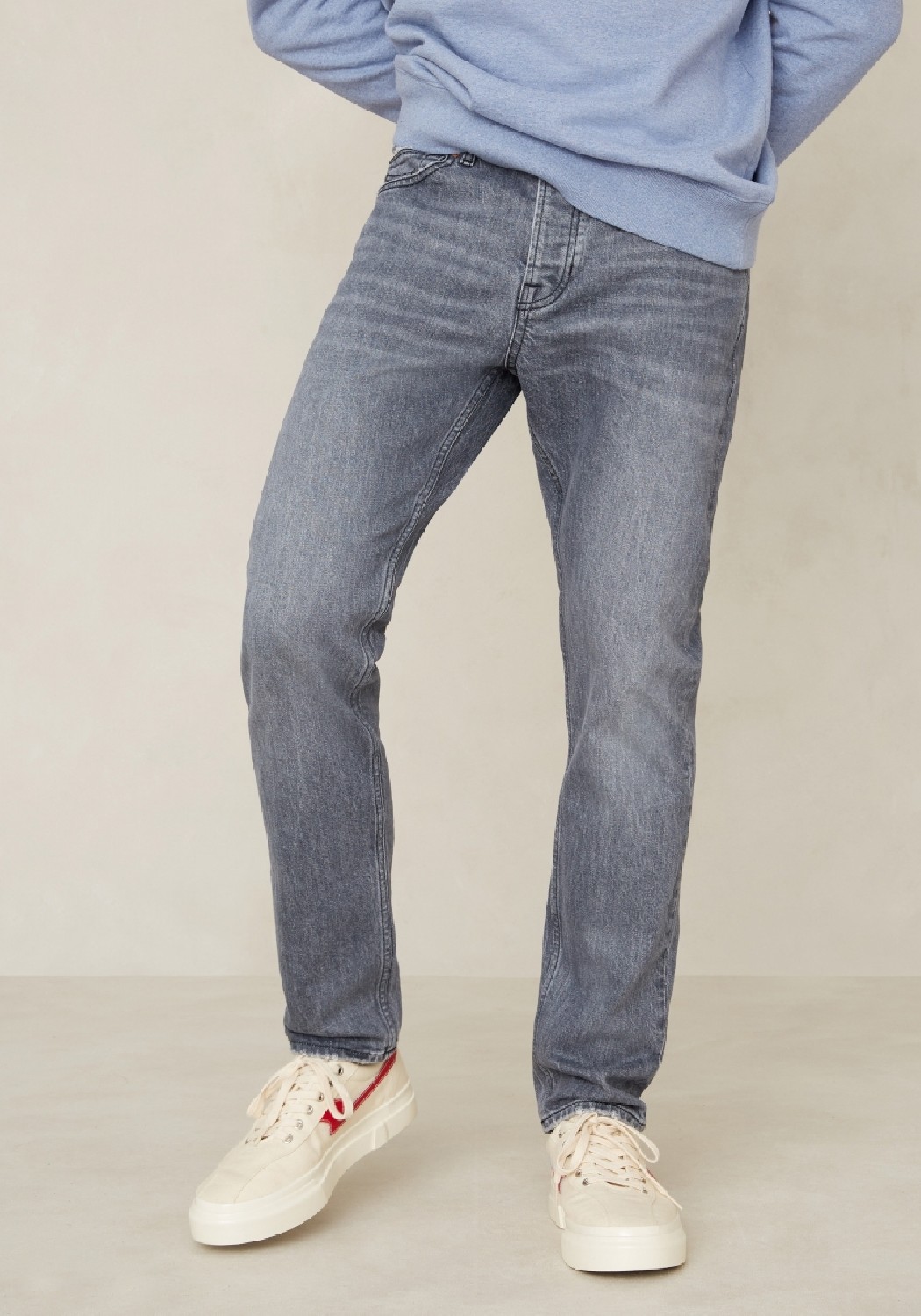 Kings Of Indigo Jeans John Carson Flintstone Grey Worn
