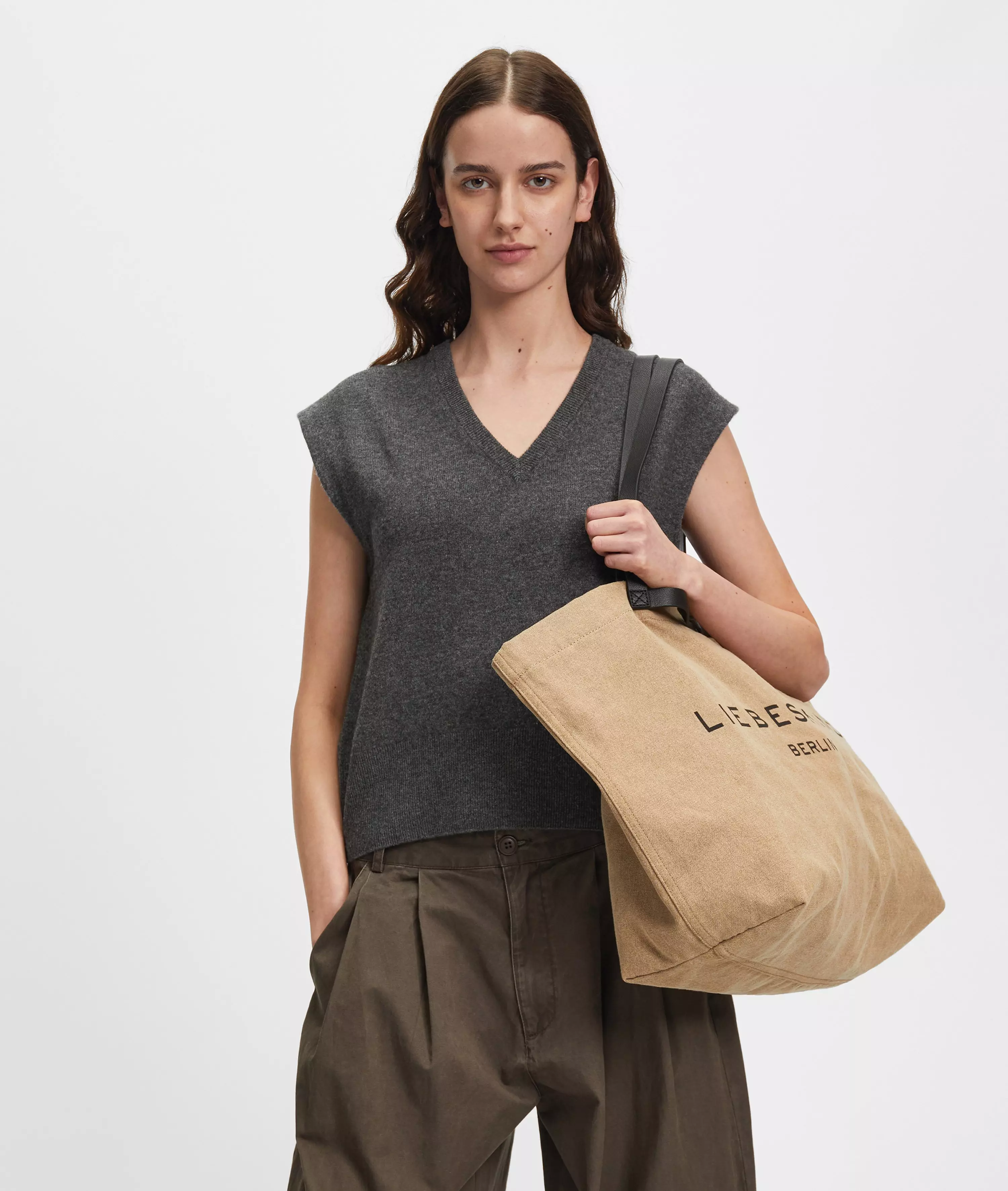 Denim Aurora Shopper L Large denim shopper