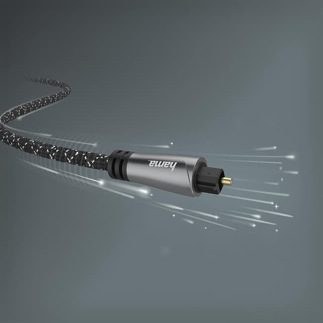 Hama optisk fiberkabel Toslink (metal/1,5 m)