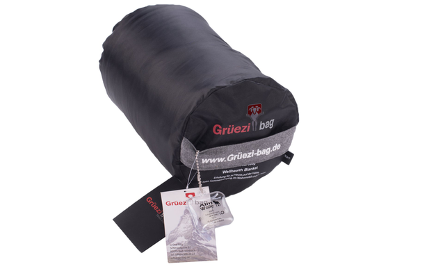 Grüezi Bag WellhealthBlanket Wool Melange Schlafsack grau