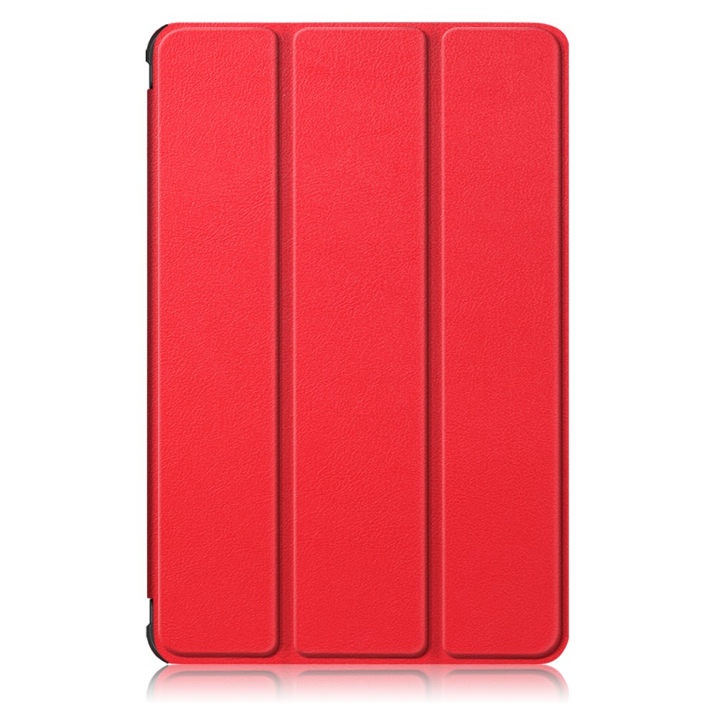 Samsung Galaxy Tab S8  Plus / Tab S7  Plus / Tab S7 FE 5G Leder Tasche Smart Case Hülle   S-Pen Halterung - Rot / Schwarz