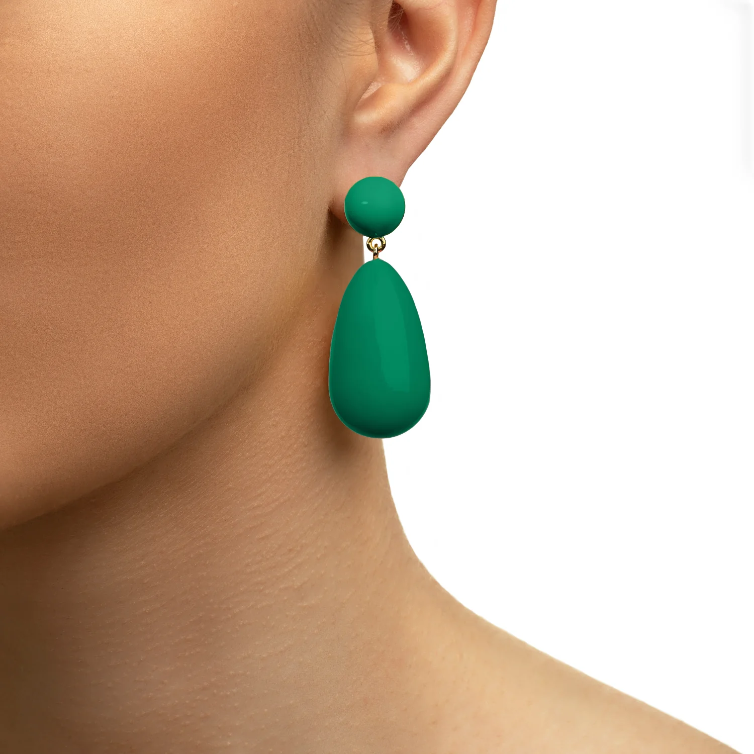 Eshvi  Drop øreringe - Grass Green