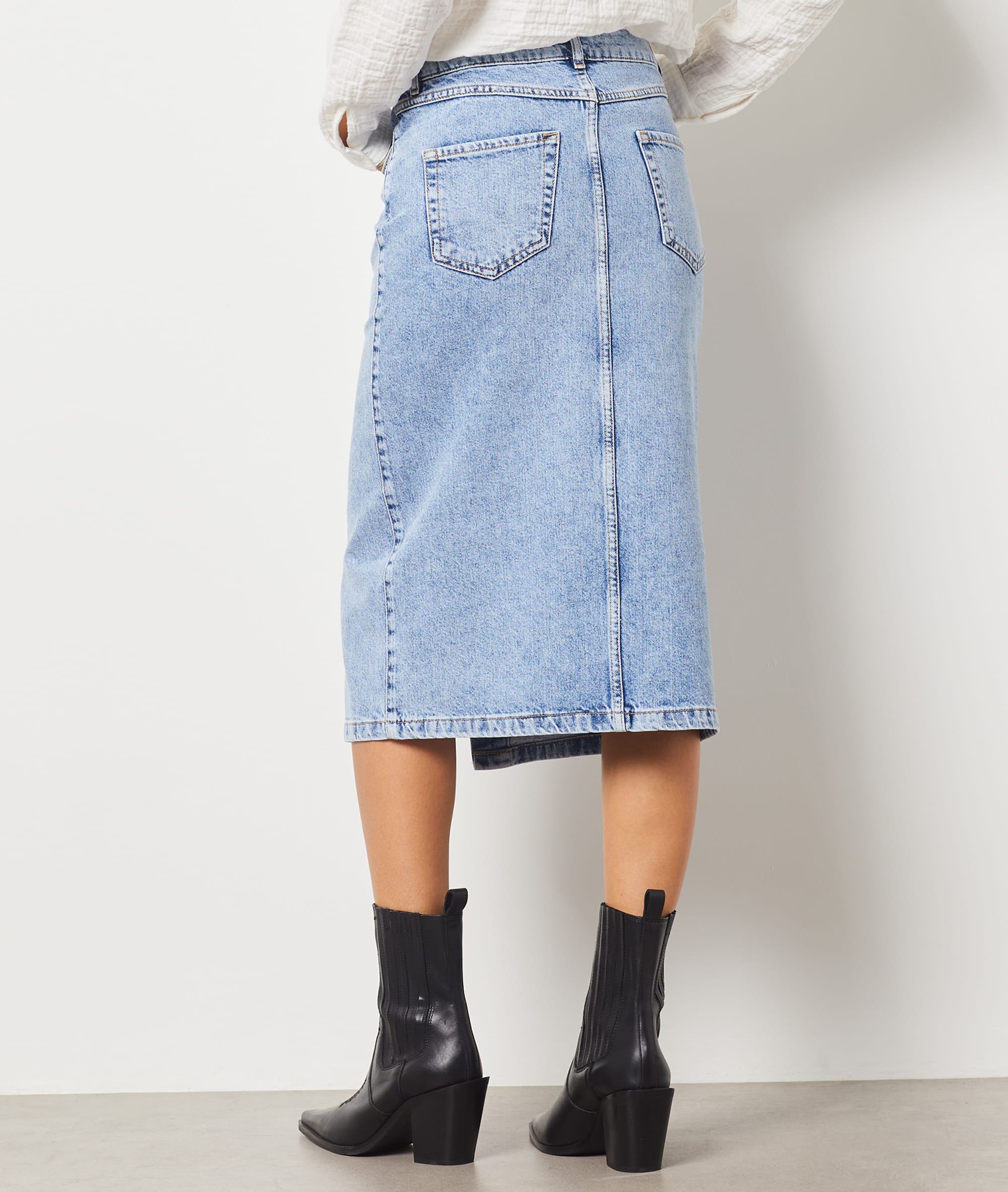 Jupe longue en jean