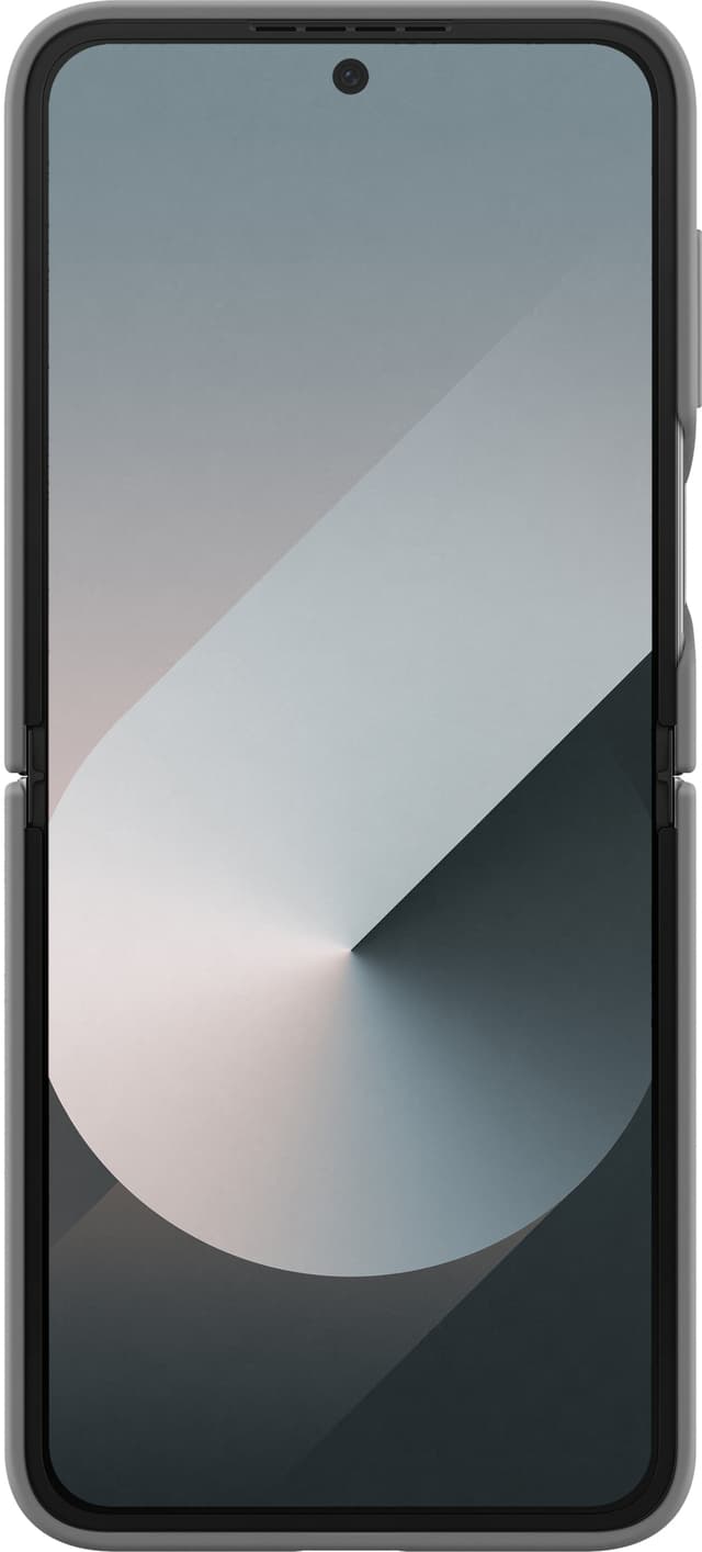 Samsung Galaxy Z Flip6 silikoneetui med ring (grå)