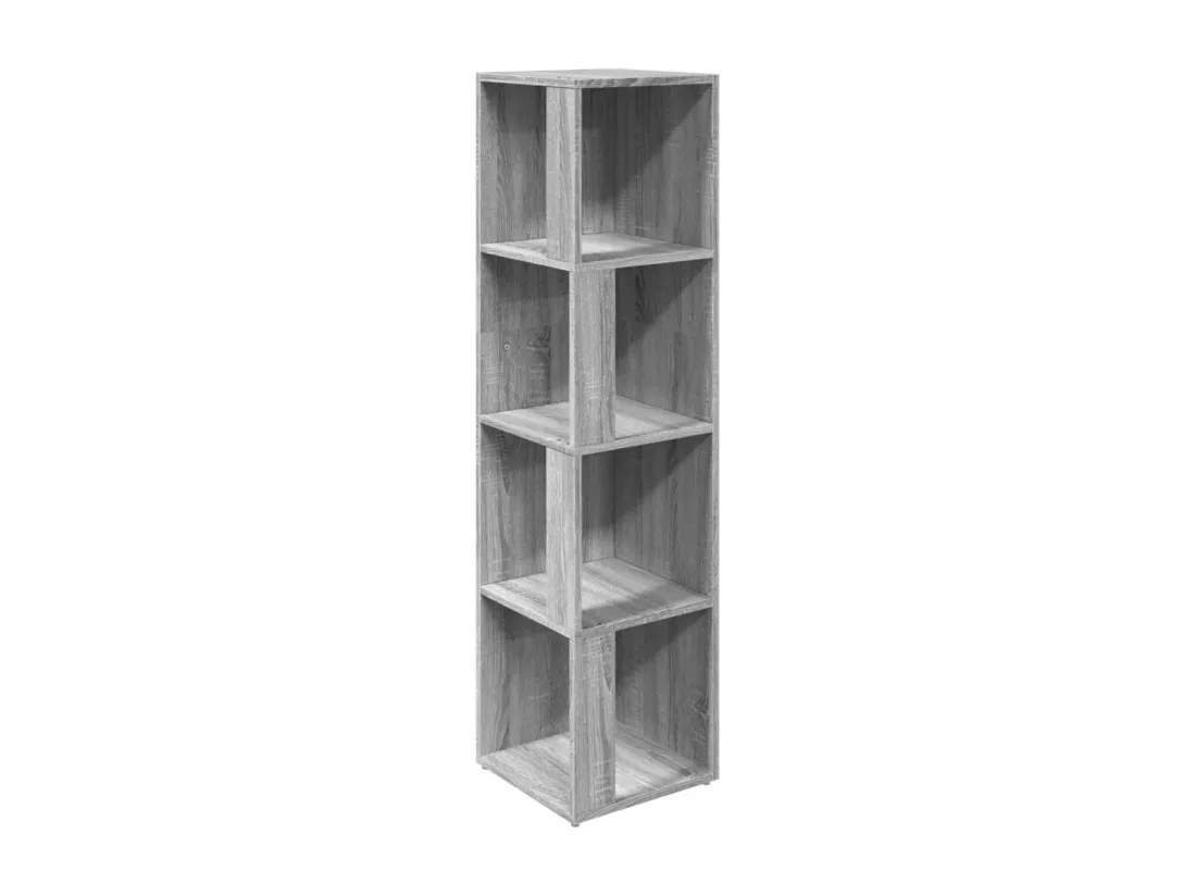Armoire d'angle Sonoma gris 33x33x132 cm Bois d'ingénierie