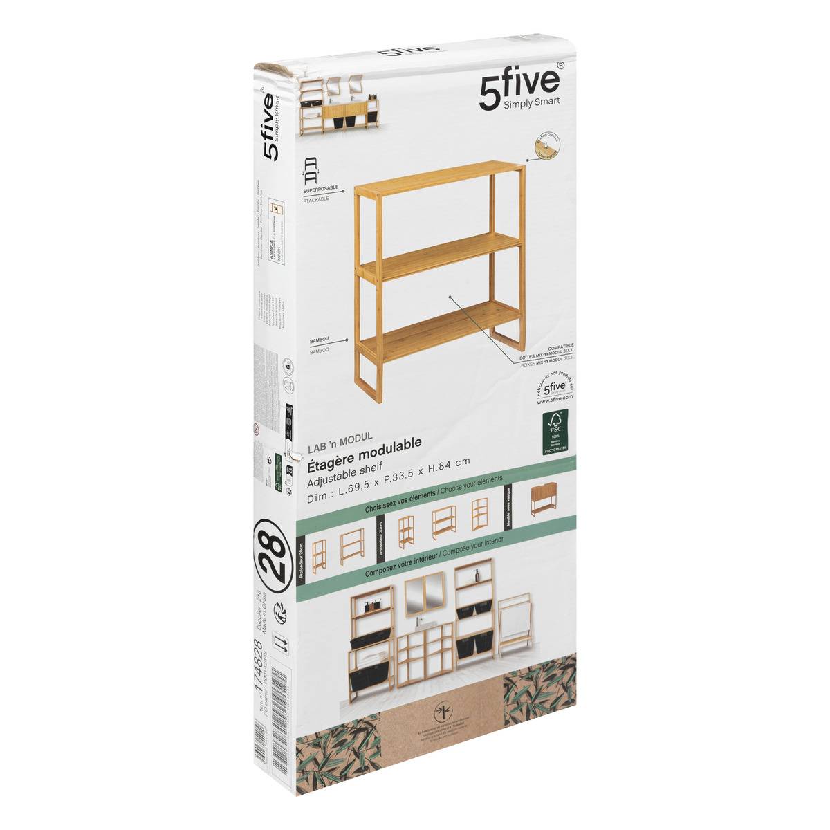5five - étagère 2 niveaux 30cm 