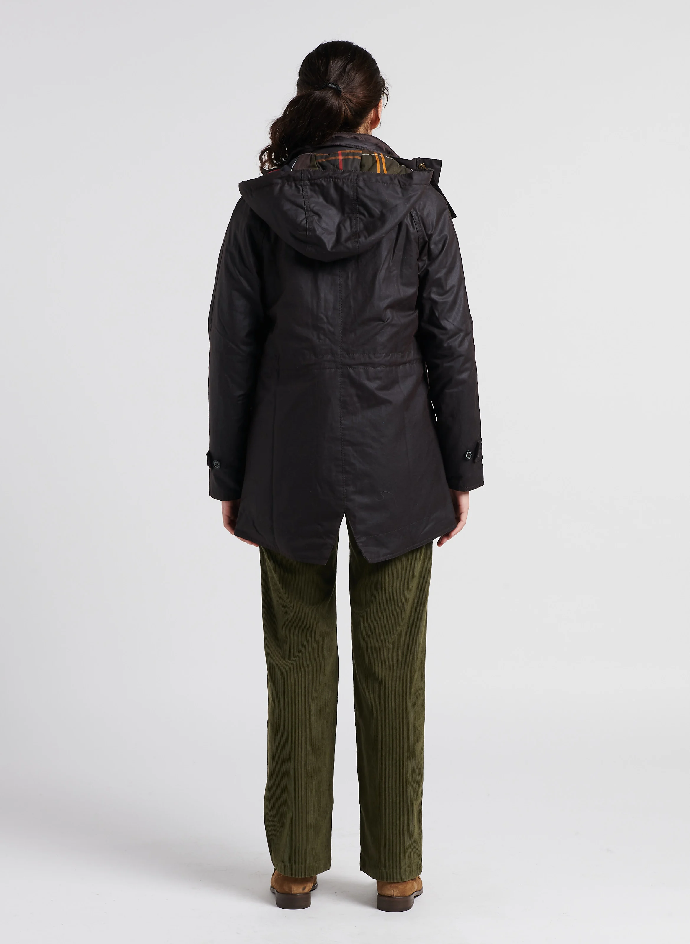 ZIELA - Veste de tailleur en velours côtelé| Kaki