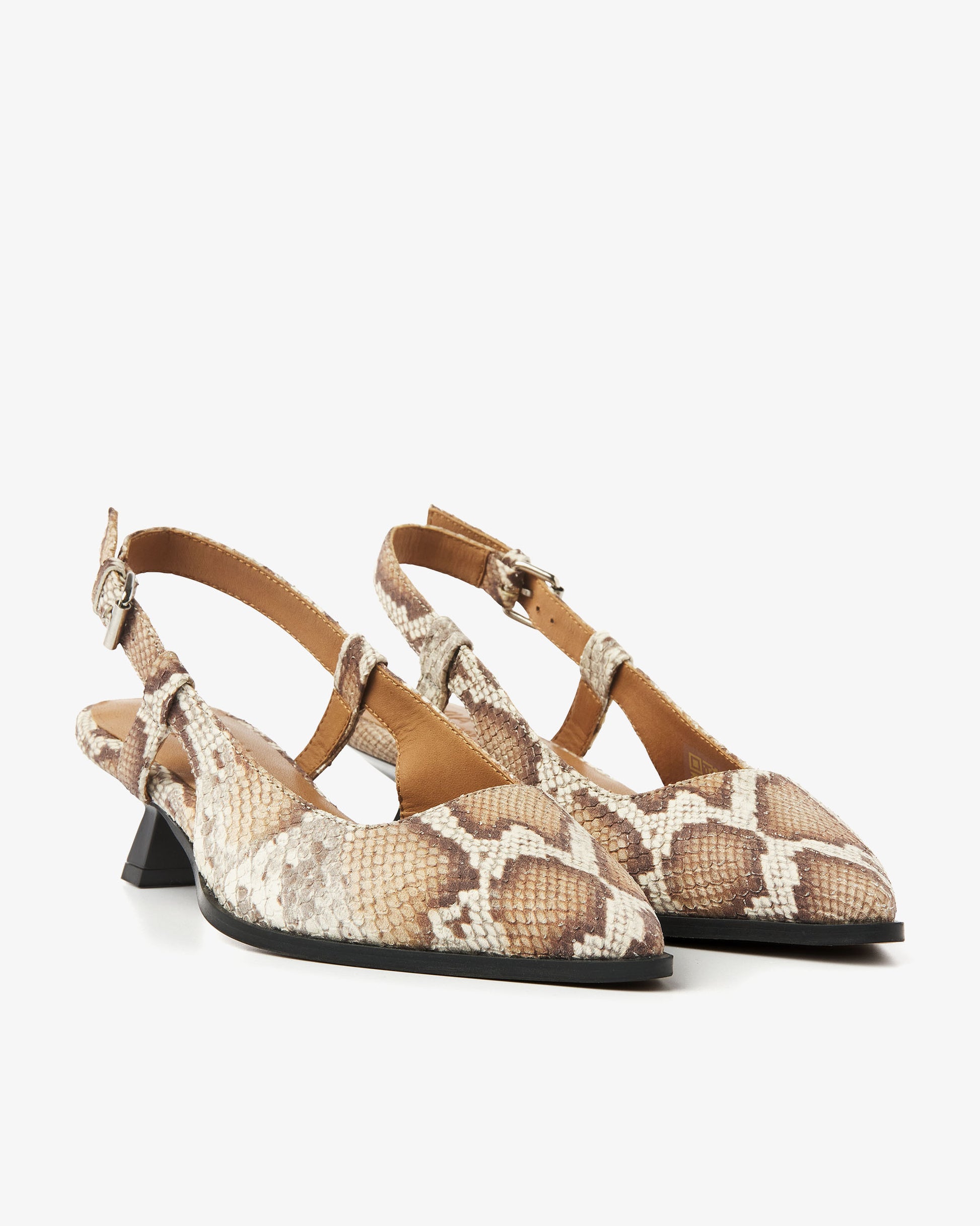 VIA VAI slangenprint slingbacks Lea Elina