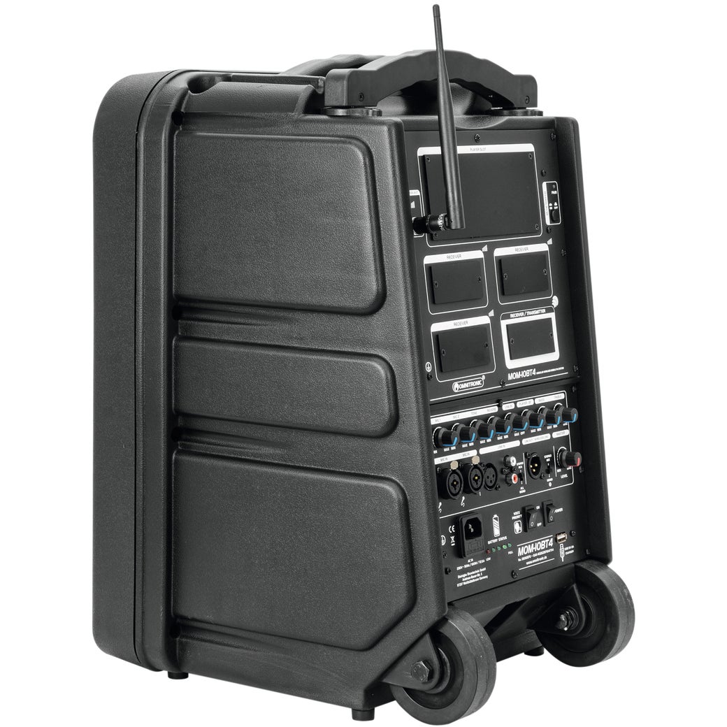 Omnitronic MOM-10BT4 10 inch 80W mobiele accu-speaker