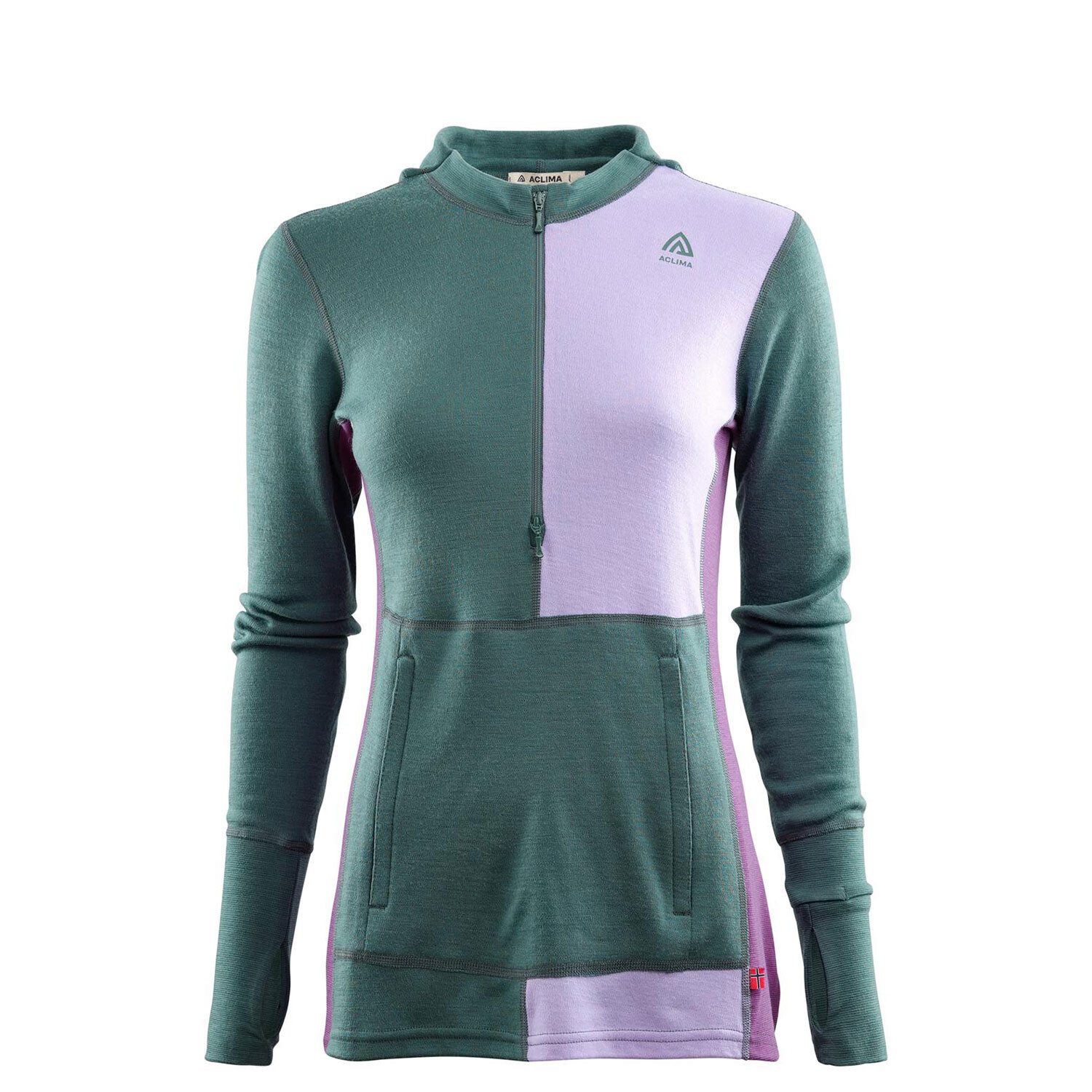 Aclima Womens WarmWool Hood Sweater W/zip