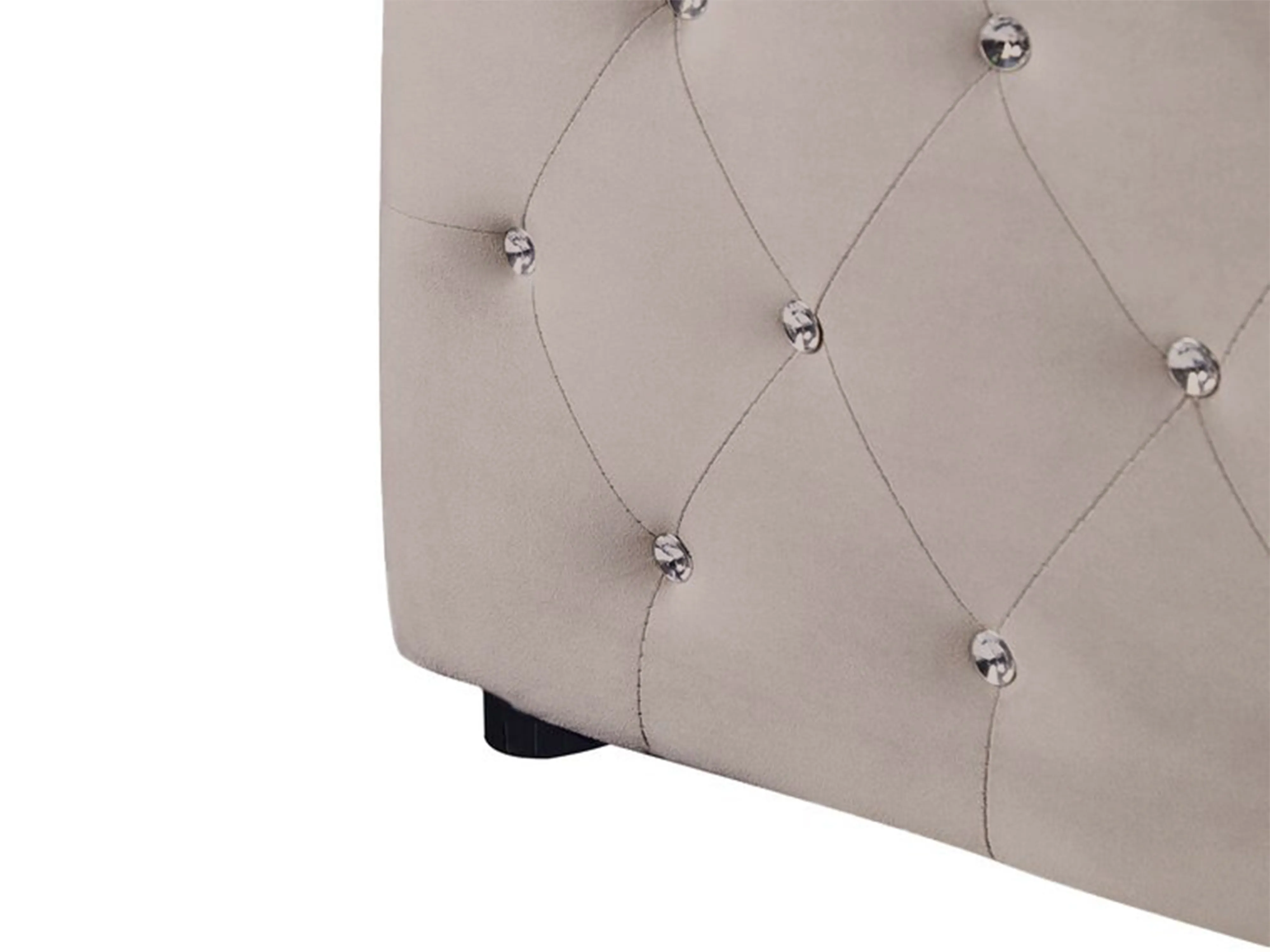 Bed met opbergruimte Fluweel AMIENS 180 x 200 cm Taupe