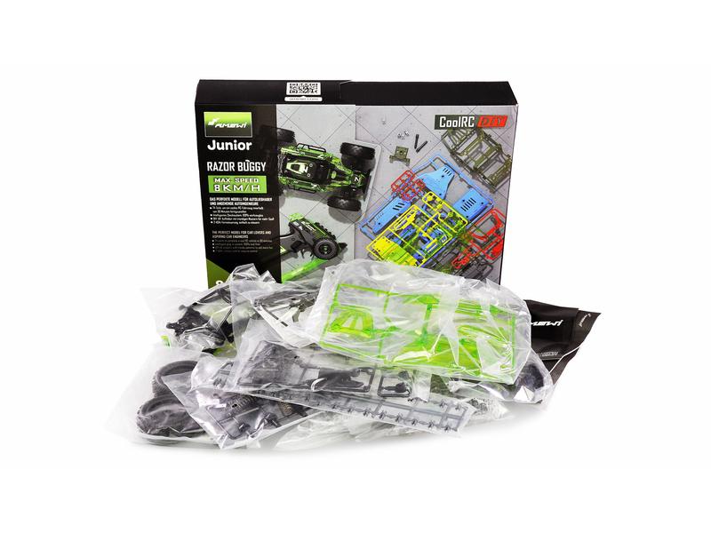 Amewi Buggy CoolRC DIY Razor 2WD Bausatz, 1:18 Kleiner RC Buggy zum selber zusammenbauen