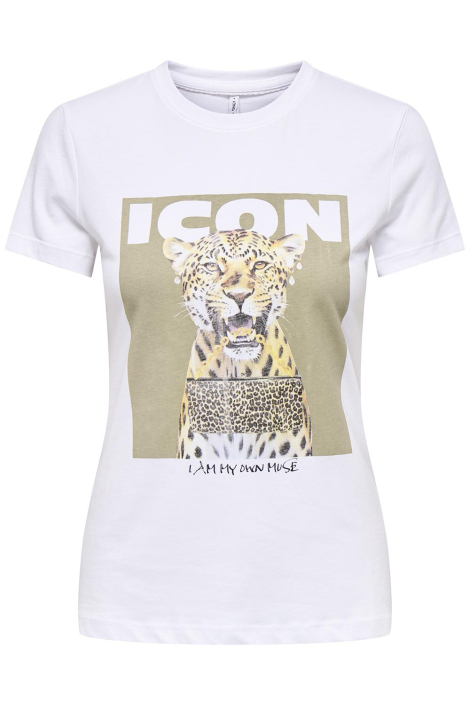 Only witte dames t-shirt