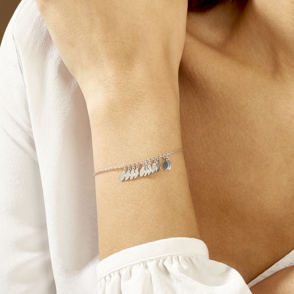 Bracelet Polyna Argent Blanc