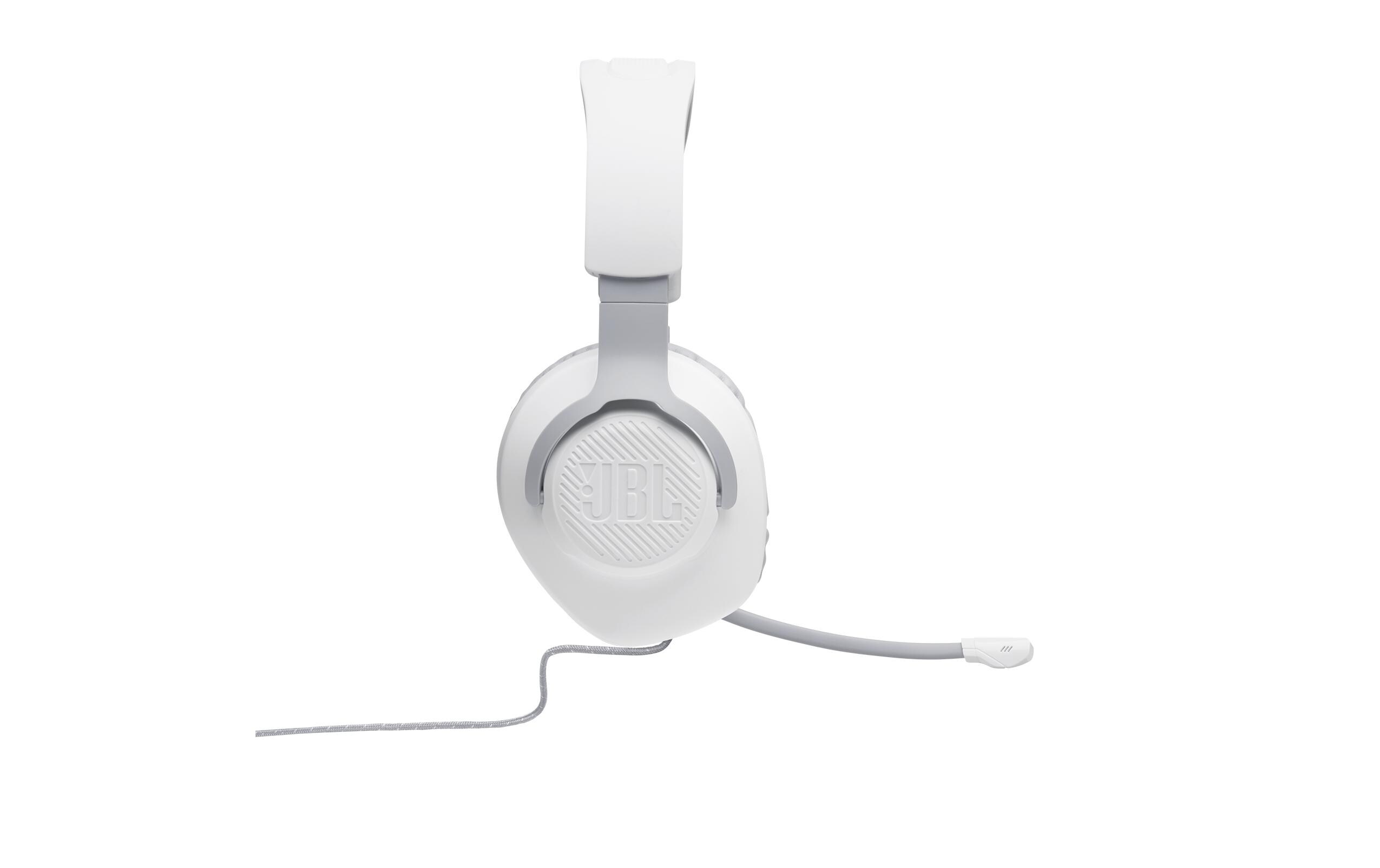 Headset Quantum 100 WeissKabelgebundenes Over-Ear-Gaming-Headset mit abnehmbarem Mikro