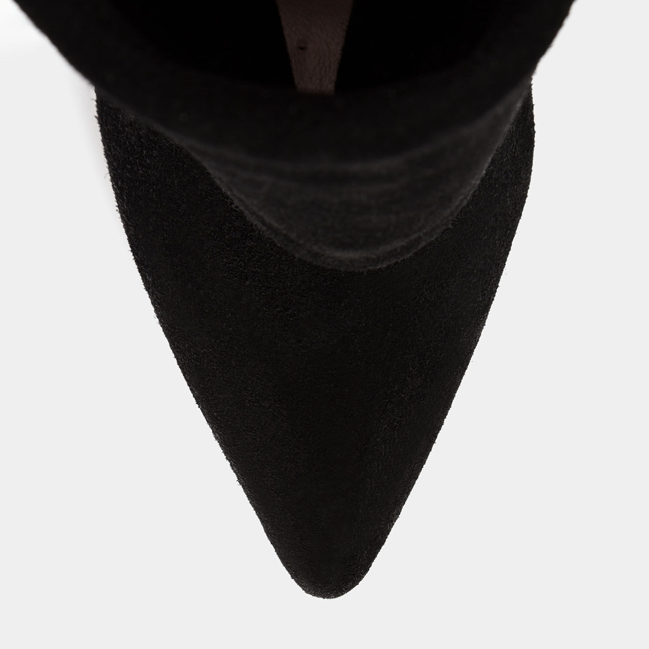 L37 Bottines en Velours de Cuir Zone noires - Talon 9 cm