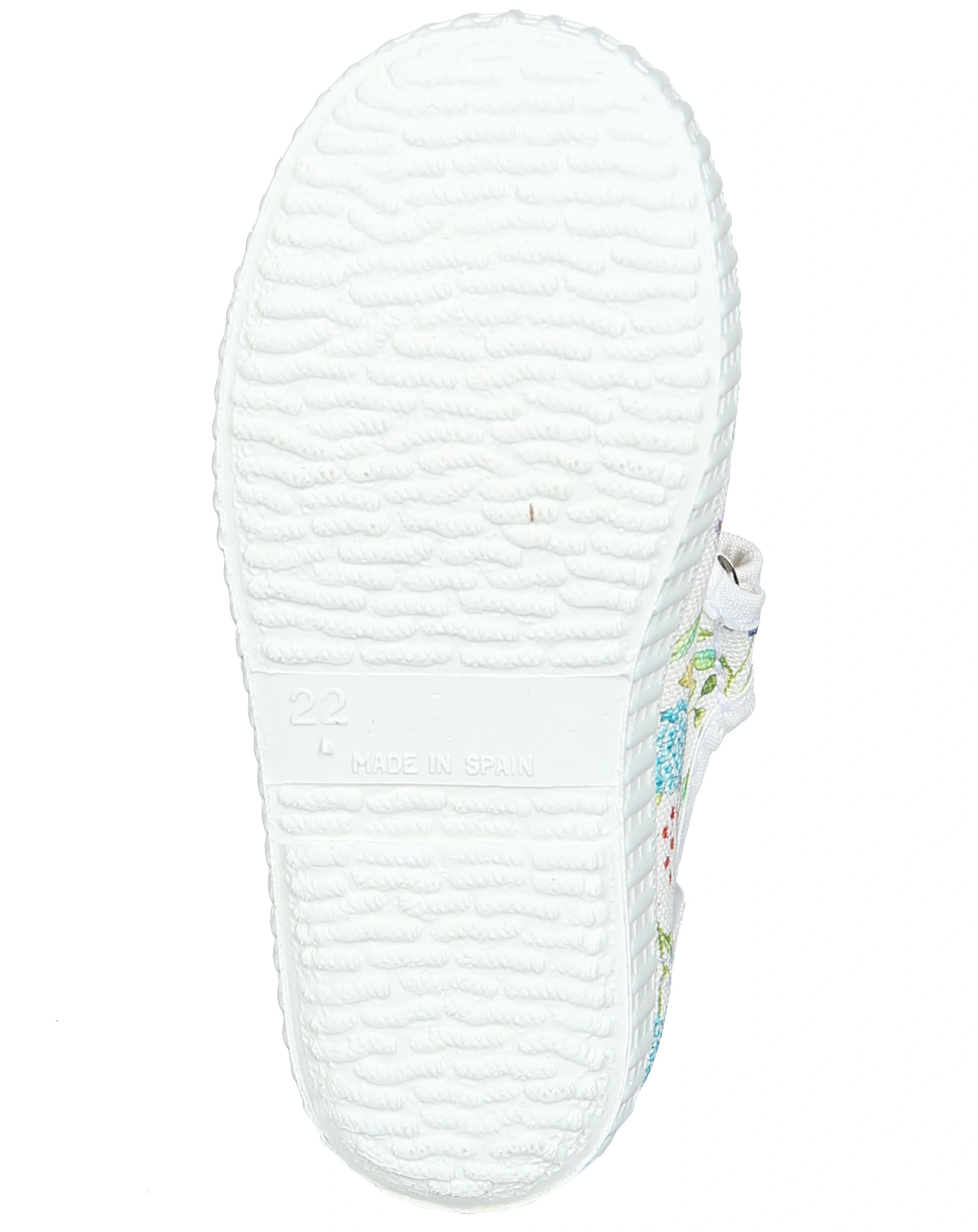Canvas-Spangenschuhe FLOR MULTI in weiß