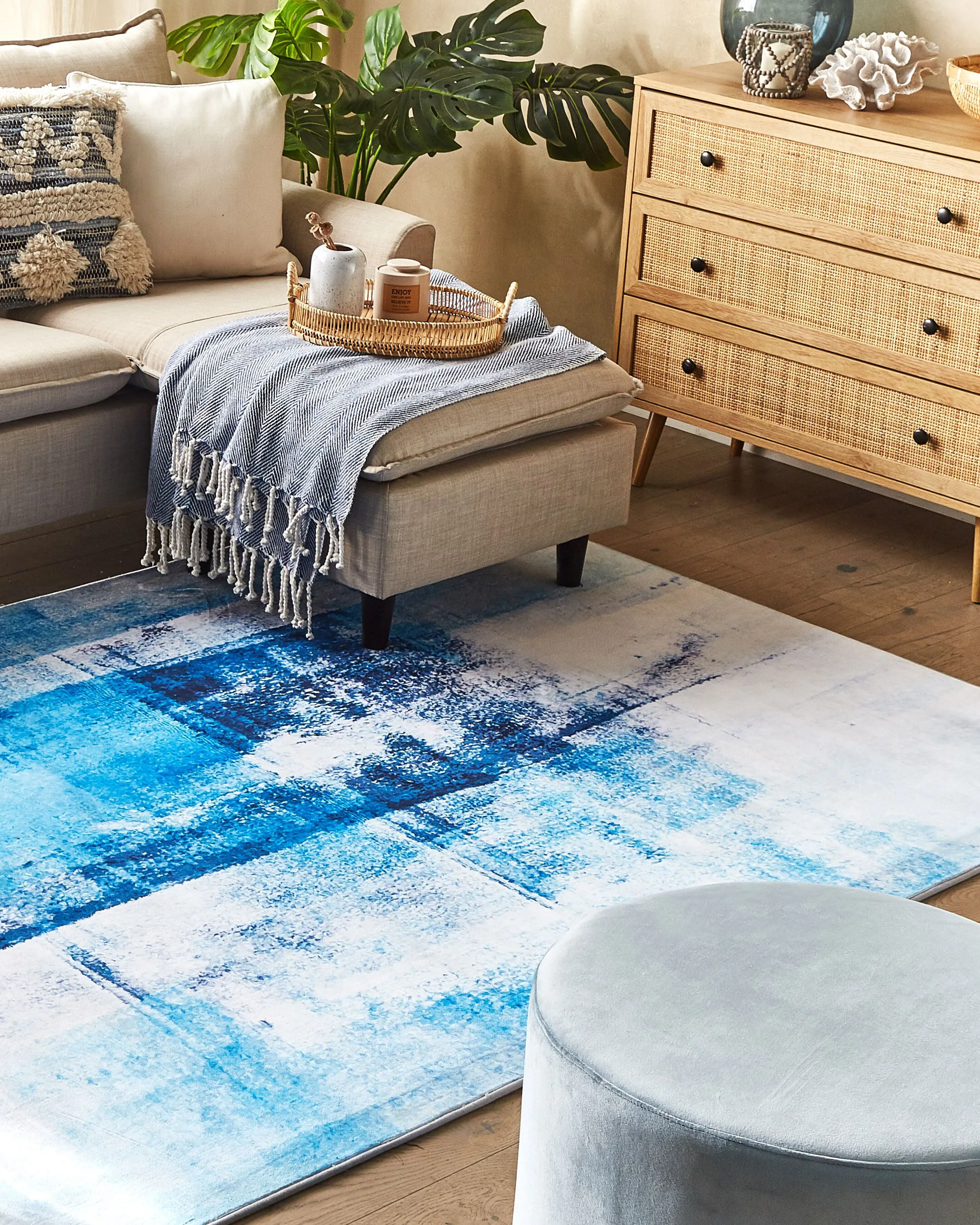 Vloerkleed TRABZON Blauw 160 x 230 cm