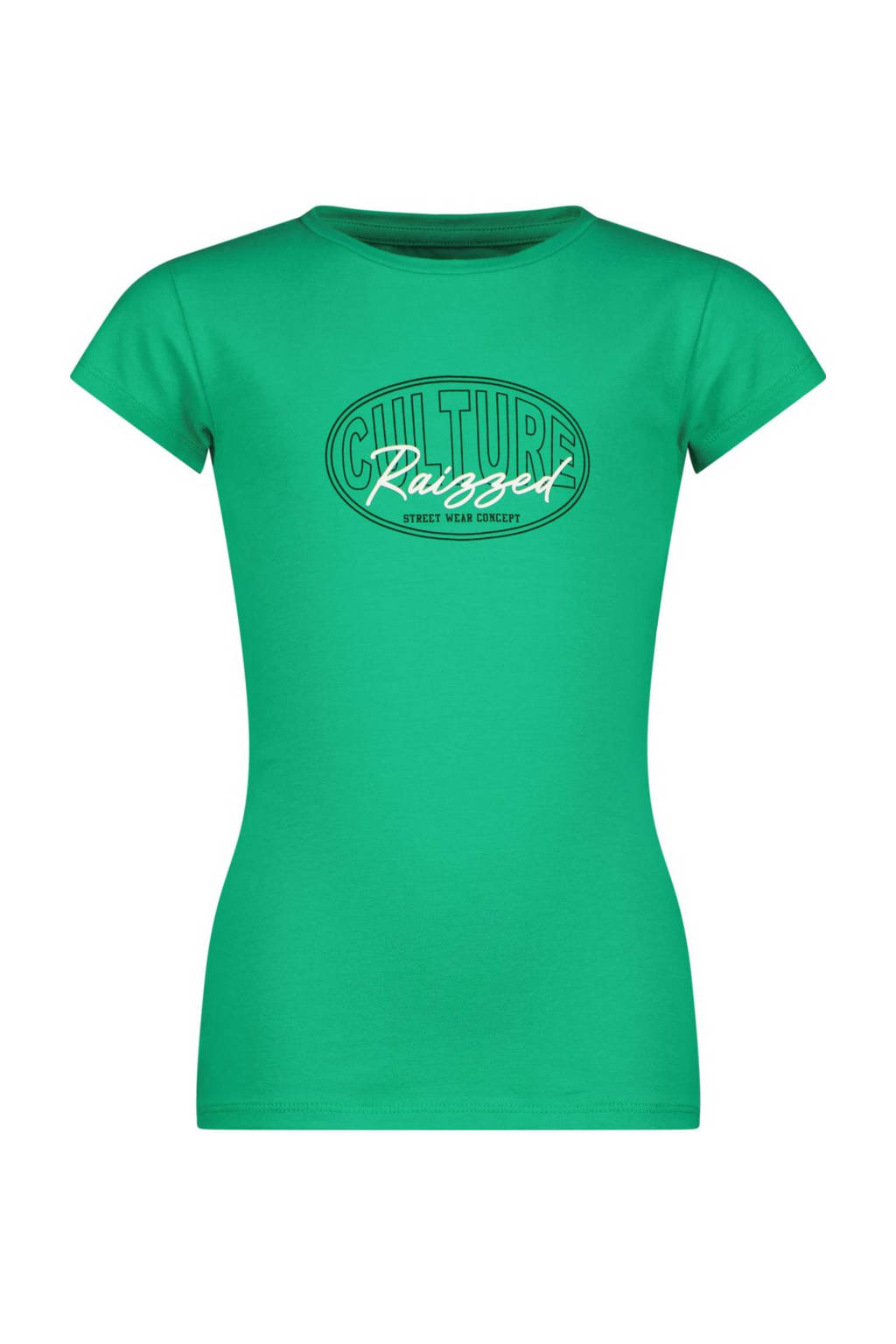 Raizzed T-shirt Mayra met printopdruk felgroen