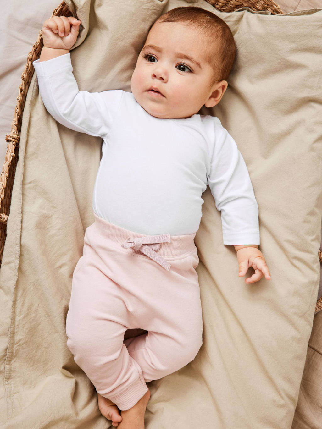 NAME IT babybroek NBNTAKKI- set van 2 beige/zachtroze