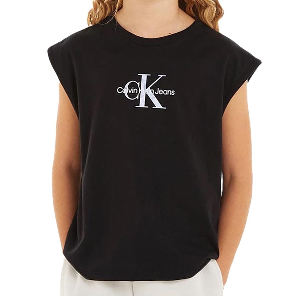 Calvin Klein Jeans Débardeur Noir/Mauve Fille Calvin Klein Jeans Monologo
