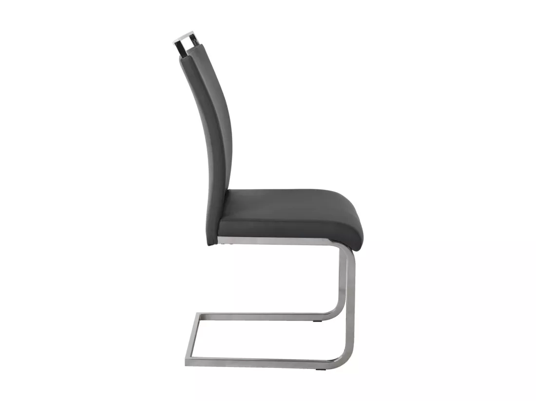 Lot de 2 chaises pivotantes en similicuir