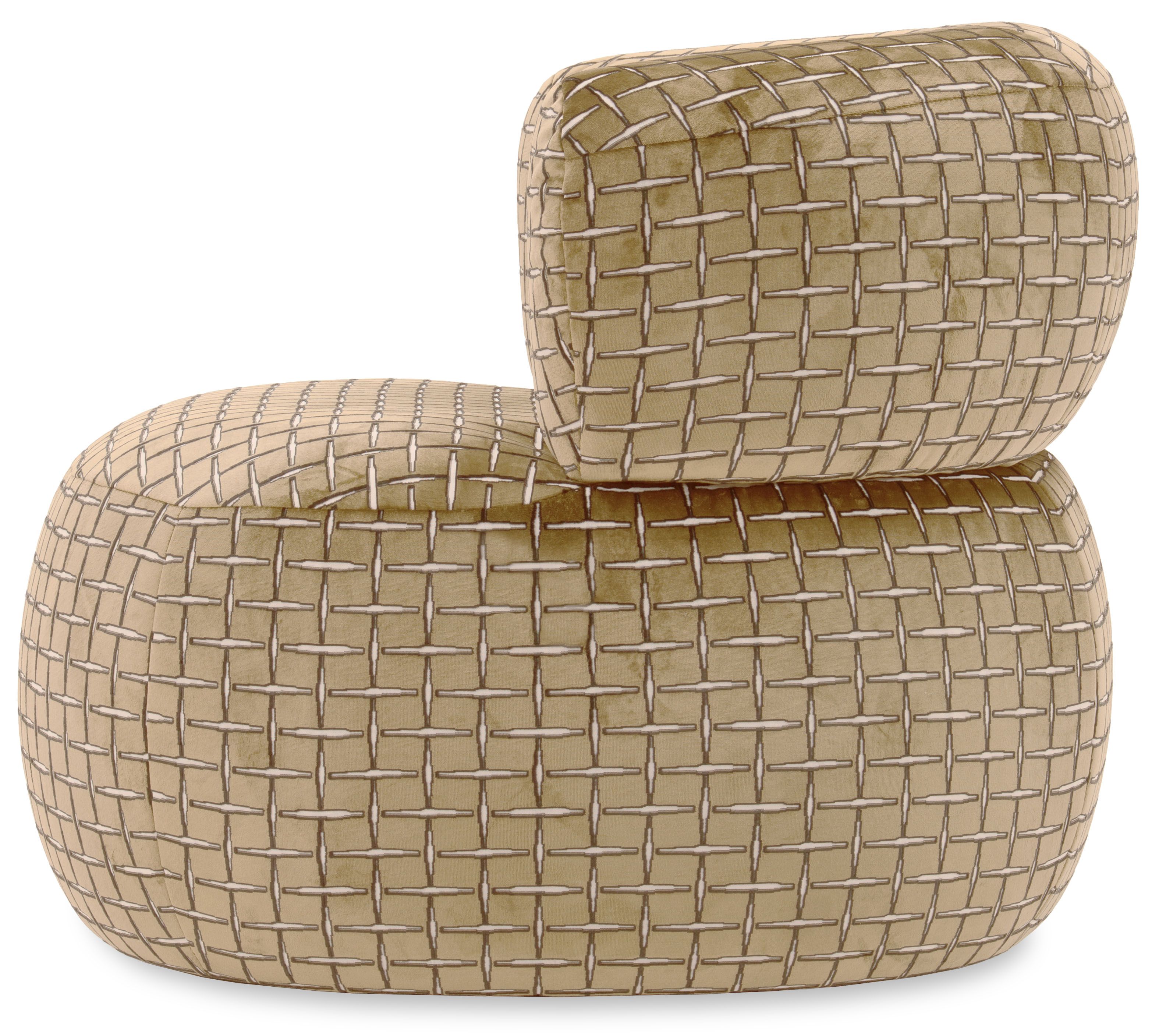 Draaifauteuil Letters B96 x D81 x H77 cm